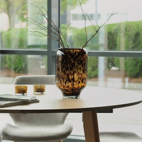 Keith vaas groot - Zwart/oranje Keith vaas groot - Zwart/oranje