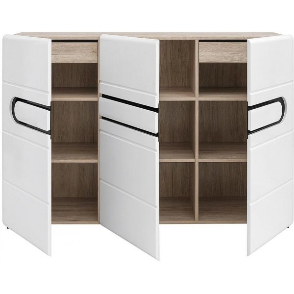 Hagfors sideboard - Vit/Svart Hagfors sideboard - Vit/Svart