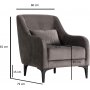 Astana fauteuil - Antraciet