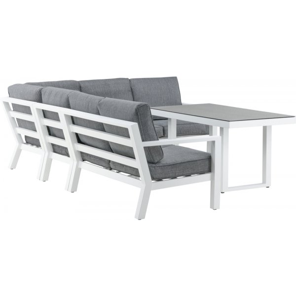 Groupe de canapés d'angle Barcelona - Blanc Groupe de canapés d'angle Barcelona - Blanc