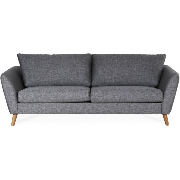 Country 3-sits soffa i grtt tyg + Mbeltassar