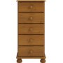 Richmond smal byr med 5 ldor - Brun