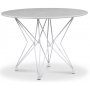 Zoo matbord 105 cm - Vit / Terrazzo Bianco