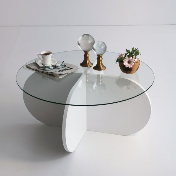 Table basse Bubble 75 cm - Blanc