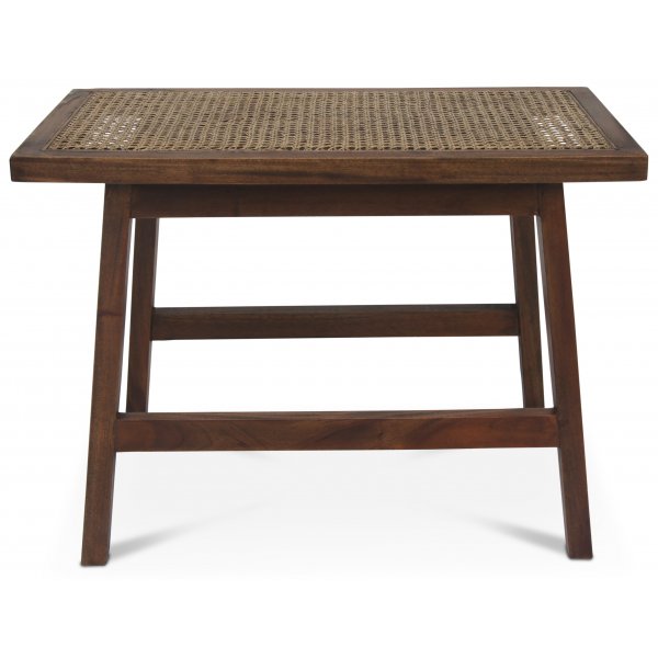 Rizz bijzettafel 70 x 40 cm - Mahonie / Rotan + Meubelpoten