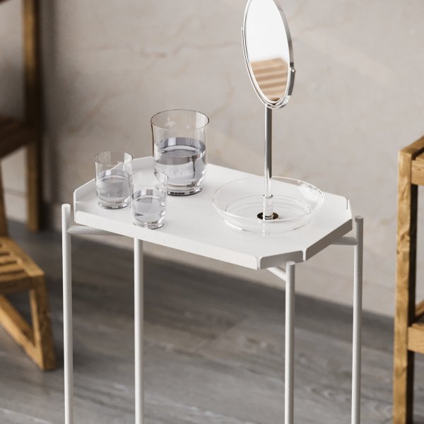 Table basse Vela 40 x 26 cm - Blanc Table basse Vela 40 x 26 cm - Blanc