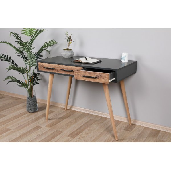 Bureau Milano 105x55 cm - Anthracite/pin