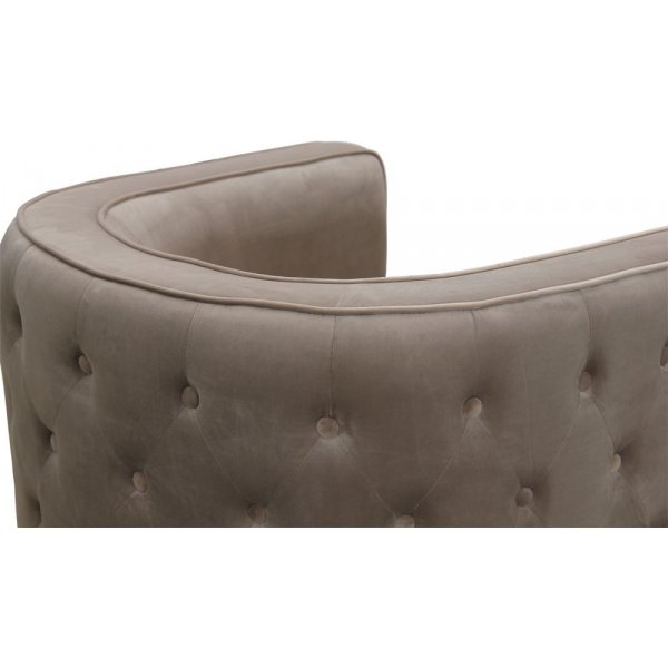 Fastland chesterfield fåtölj - Ljusgrå (Sammet) Fastland chesterfield fåtölj - Ljusgrå (Sammet)