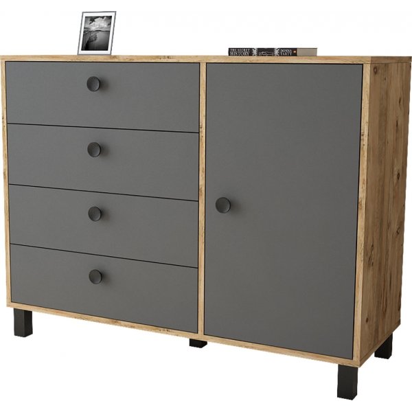 Vilamo byrå 81 - Furu/antracit Vilamo byrå 81 - Furu/antracit