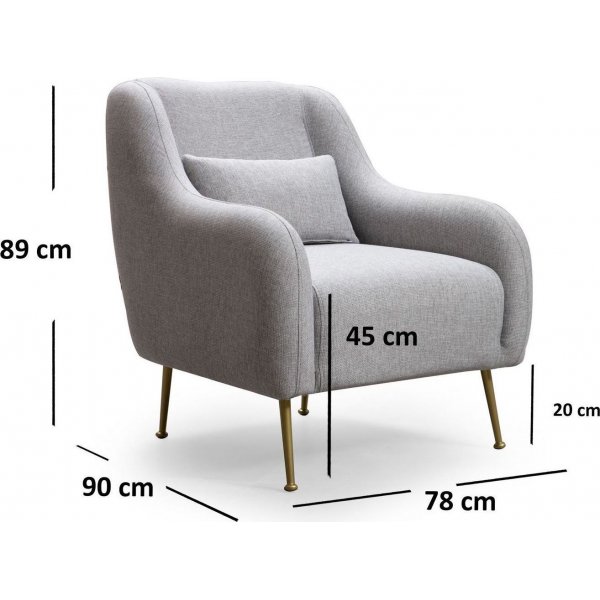 Fauteuil Séville - Gris Fauteuil Séville - Gris