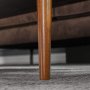 Alexa soffbord 100 x 50 cm - Brun/svart