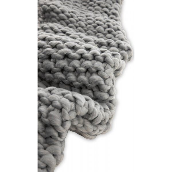 Hägg pläd 130x170 cm - Ljusgrå Hägg pläd 130x170 cm - Ljusgrå