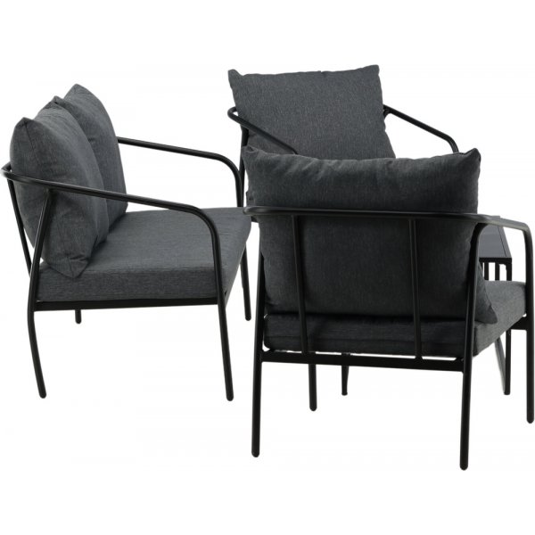 Sopot soffgrupp - Svart/Grå Sopot soffgrupp - Svart/Grå