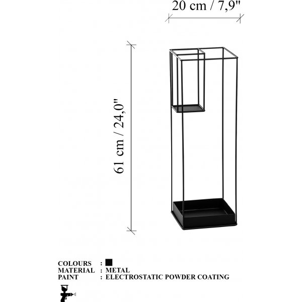 Semsi paraplyställ 8 - Svart Semsi paraplyställ 8 - Svart