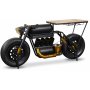Vector biker motorcykel barbord/bardisk - Svart/guldig