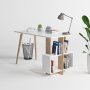 Lagomood skrivbord 120x60 cm - Ek/vit