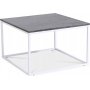 Accent soffbord 75 - Gr marmor / Vit