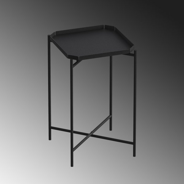 Table basse Vela 46 x 46 cm - Noir
