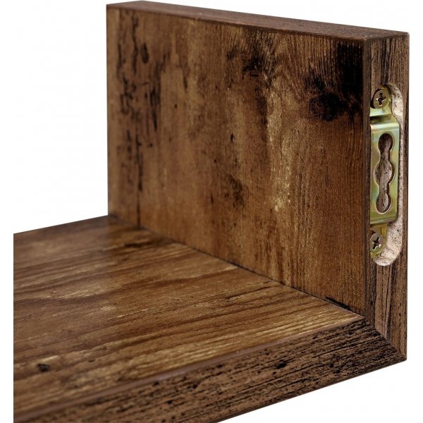 Abner wandplank - Bruin Abner wandplank - Bruin