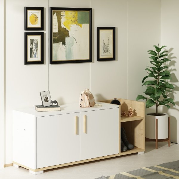 Susanne skoskp - Safir ek/vit