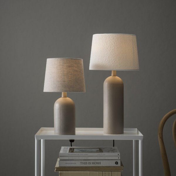 Pied de lampe Riley - Beige Mat - 38 cm Pied de lampe Riley - Beige Mat - 38 cm