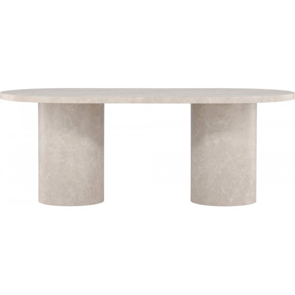 Narvik matbord 200 x 100 cm - Beige marmoreffekt Narvik matbord 200 x 100 cm - Beige marmoreffekt