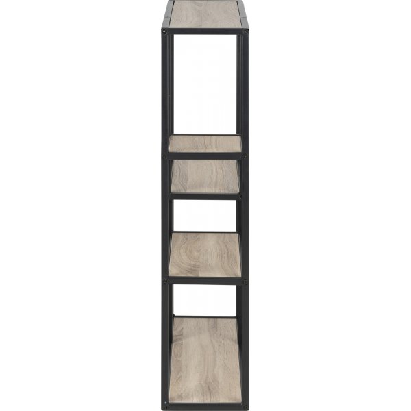 Seaford wandplank 91 cm - Sonoma eiken/zwart