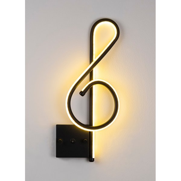 Gurra wandlamp - Zwart