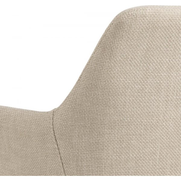 Lizzy karmstol - Beige/matt svart