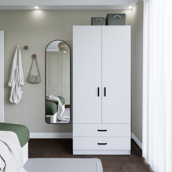 Yaman garderob 80 x 47 x 182 cm - Mattvit