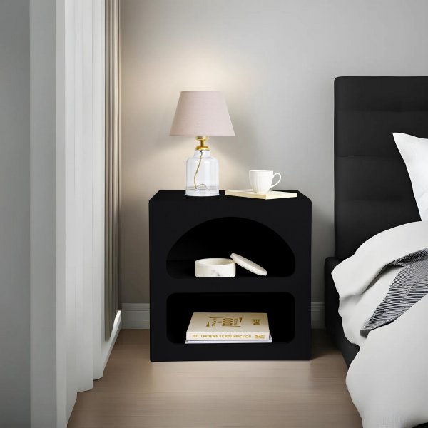 Table de chevet Liva - Noir Table de chevet Liva - Noir