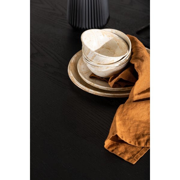 Table à manger Olivia Ø110 cm - Noir Table à manger Olivia Ø110 cm - Noir