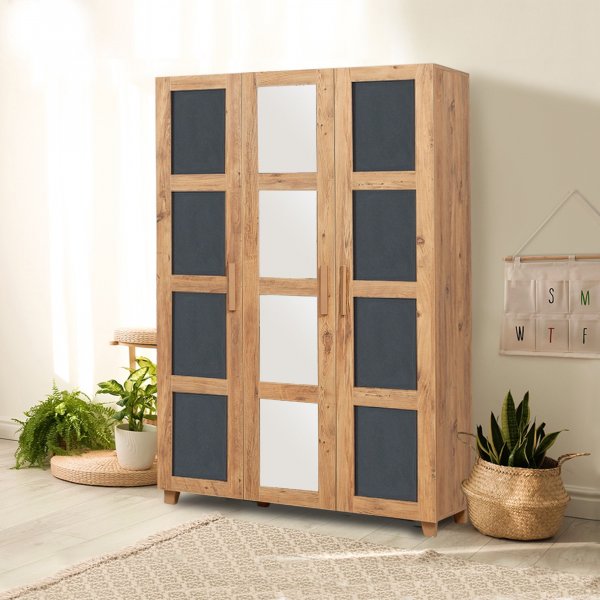 Hedera garderob 2 - Furu/antracit Hedera garderob 2 - Furu/antracit