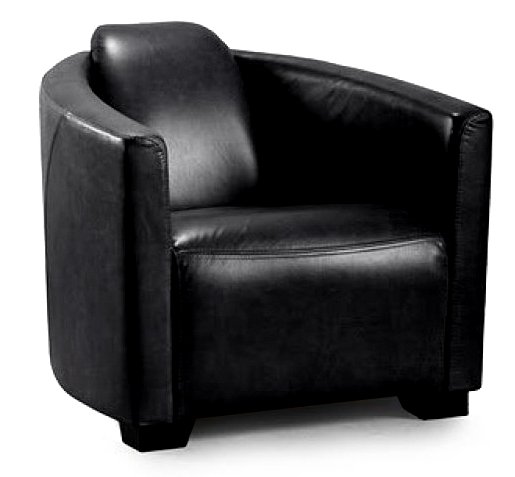 Fauteuil club Corniche - Sellerie cuir en option Fauteuil club Corniche - Sellerie cuir en option