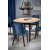 Table  manger extensible Berivan 102-142 cm - Chne artisanal/noir