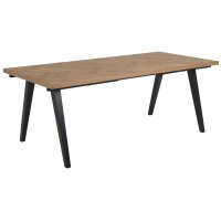 Skagen matbord med fiskbens mönster - Ek fanèr Skagen matbord med fiskbens mönster - Ek fanèr