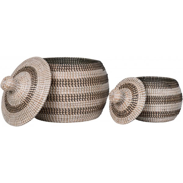 Panier Ipoh - Jonc de Mer/Noir Panier Ipoh - Jonc de Mer/Noir