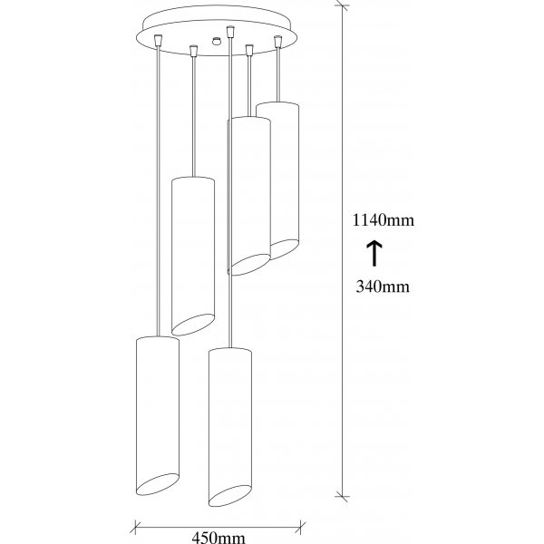 Plafonnier Sivani 981 - Noir/jaune Plafonnier Sivani 981 - Noir/jaune