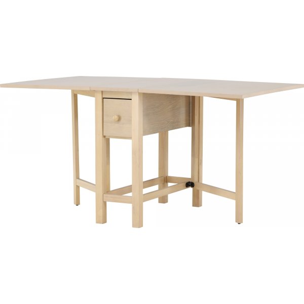 Edward matbord 110-150 x 80 cm - Whitewash