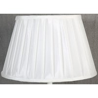 Siden oval lampskärm 25 cm - Vit Siden oval lampskärm 25 cm - Vit