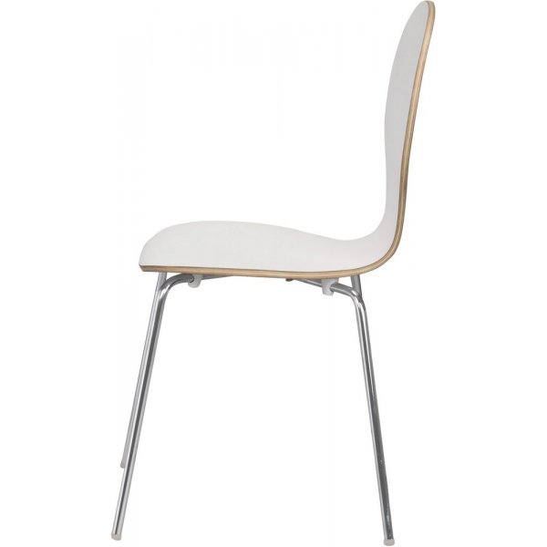 Bailey stol - Vit (HPL)/krom Bailey stol - Vit (HPL)/krom