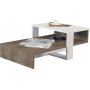 Charm soffbord 80 x 43,6 cm - Vit/valnt