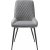 Chaise Carina en velours gris motif losanges