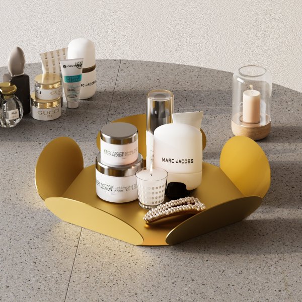 Plat décoratif Rhodes - Or Plat décoratif Rhodes - Or