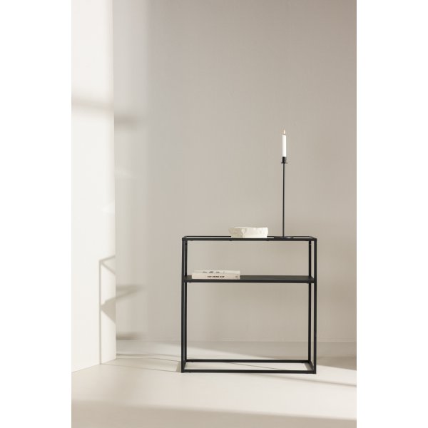 Bogota sidobord 30 x 80 cm - Svart
