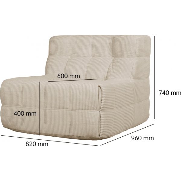 Lounge ftlj beige manchester - Vera