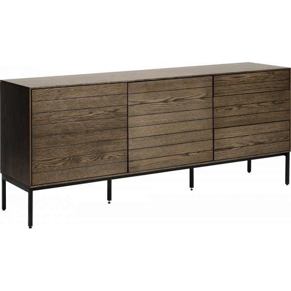 Buffet Inez en chêne huilé marron - largeur 180 cm Buffet Inez en chêne huilé marron - largeur 180 cm