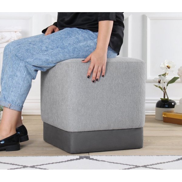 Pouf Borgot - Gris Pouf Borgot - Gris