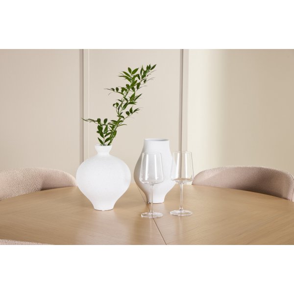 Matbord Strada med 4 st Astoria stolar - Beige/whitewash + 3.00 x Mbeltassar