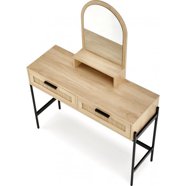 Carmen sminkbord 104 x 35 cm - Beige/svart Carmen sminkbord 104 x 35 cm - Beige/svart